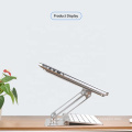 OEM ODM White Universal Adjustable Ultra Thin Slim Sit Vertical Metal Stand Laptop Desk